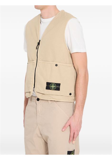 gilet 6100007 uomo beige STONE ISLAND | L1S15 6100007 S0184V019A